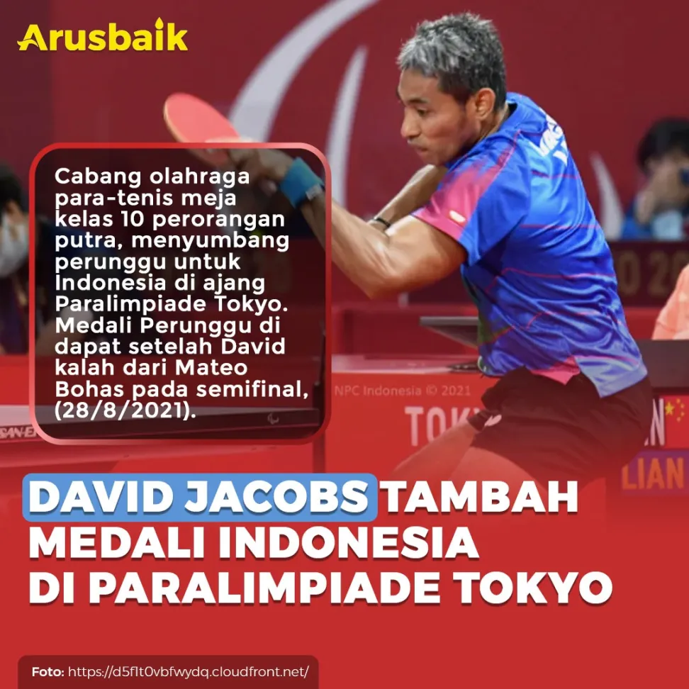 David Jacobs Tambah Medali Indonesia Di Paralimpiade Tokyo