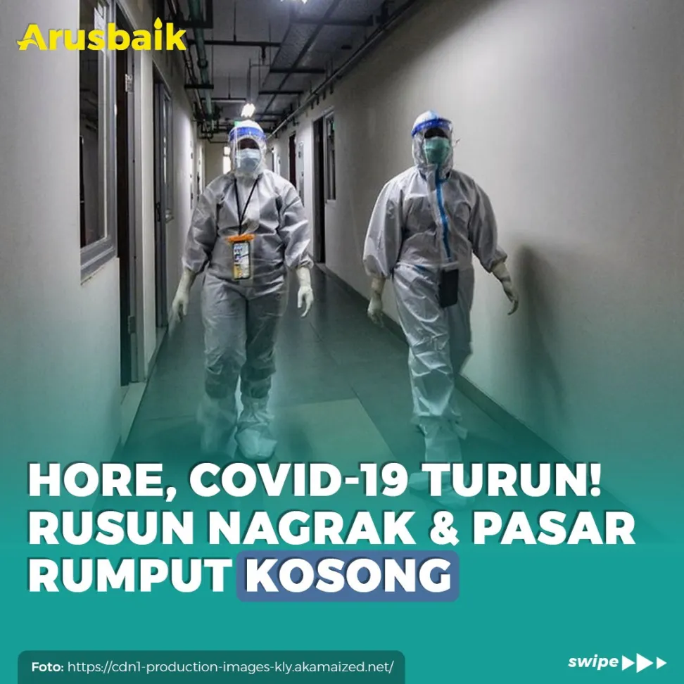 Hore, Covid-19 Turun! Rusun Nagrak & Pasar Rumput Kosong