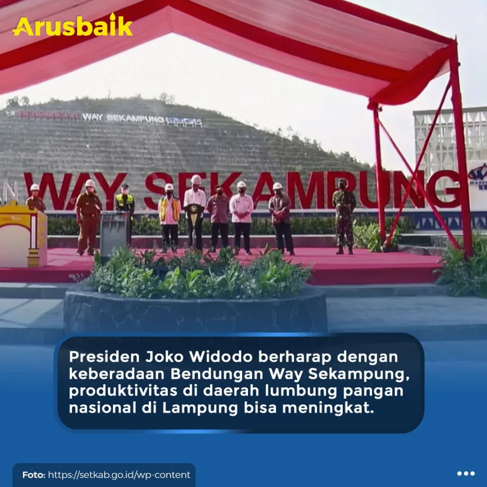 Bendungan Way Sekampung Siap Mengairi 55Ribu H Lahan