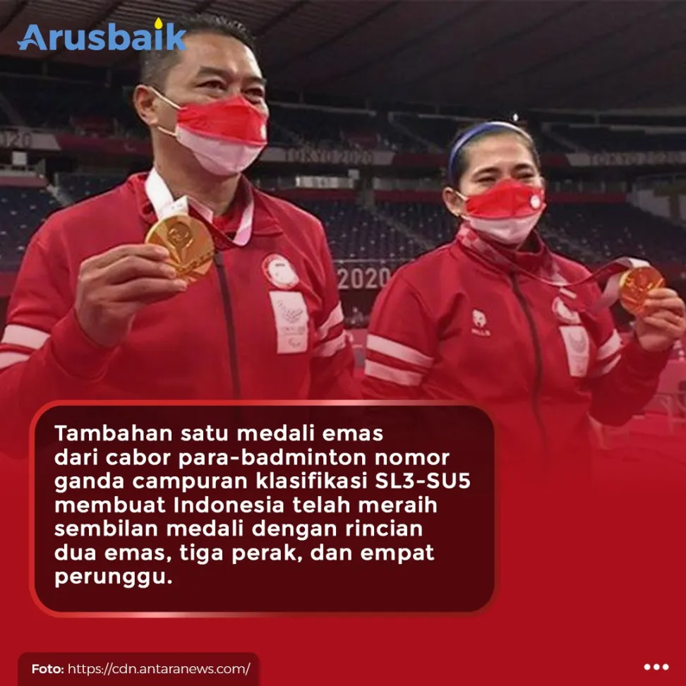 Sapu Prancis, Indonesia Sabet Emas Kedua Bulutangkis Paralympic