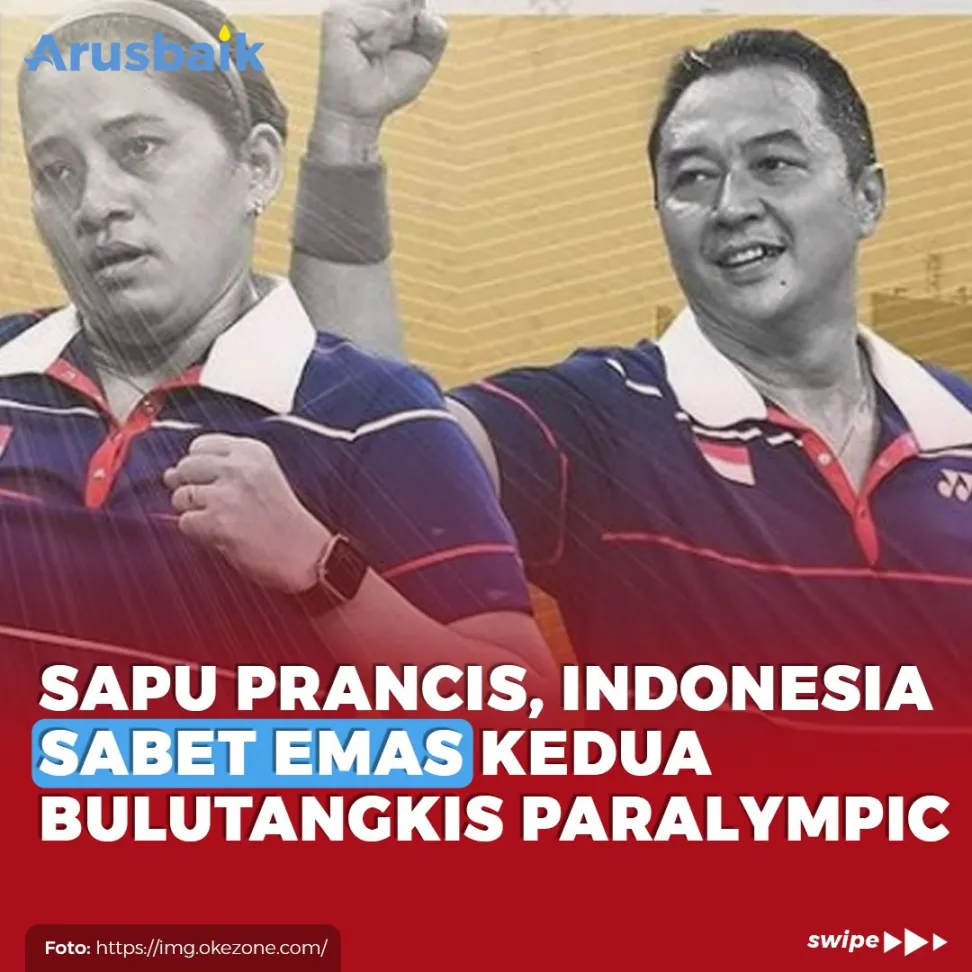 Sapu Prancis, Indonesia Sabet Emas Kedua Bulutangkis Paralympic