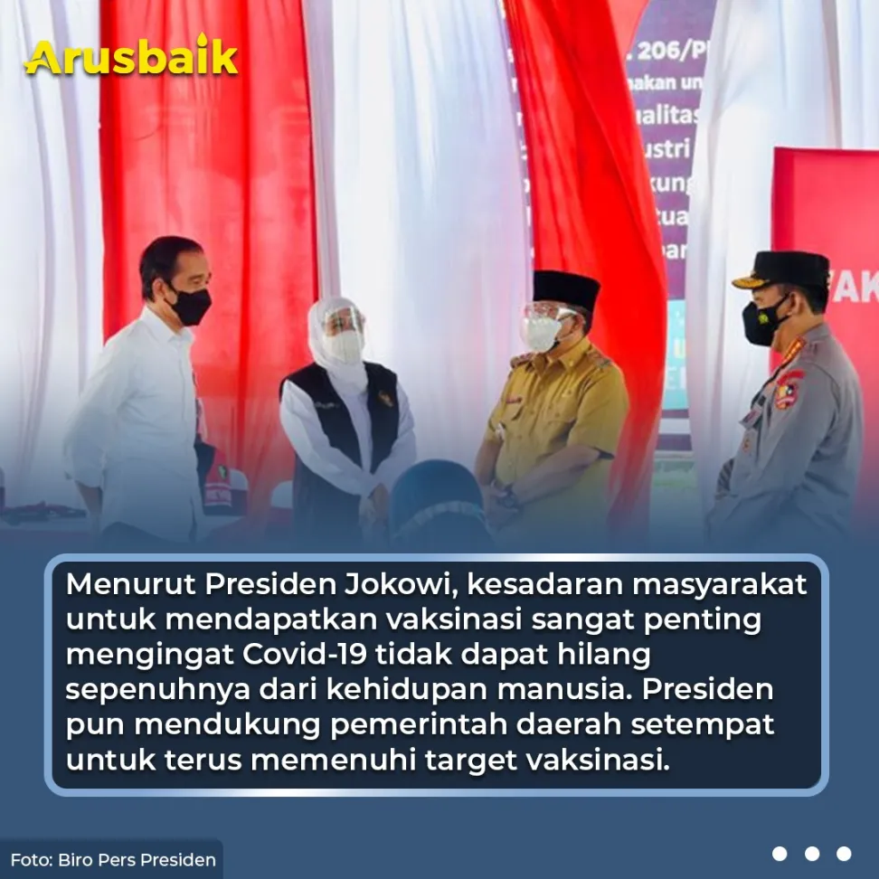 Presiden Apresiasi  76% Warga Blitar  yang Telah Vaksin