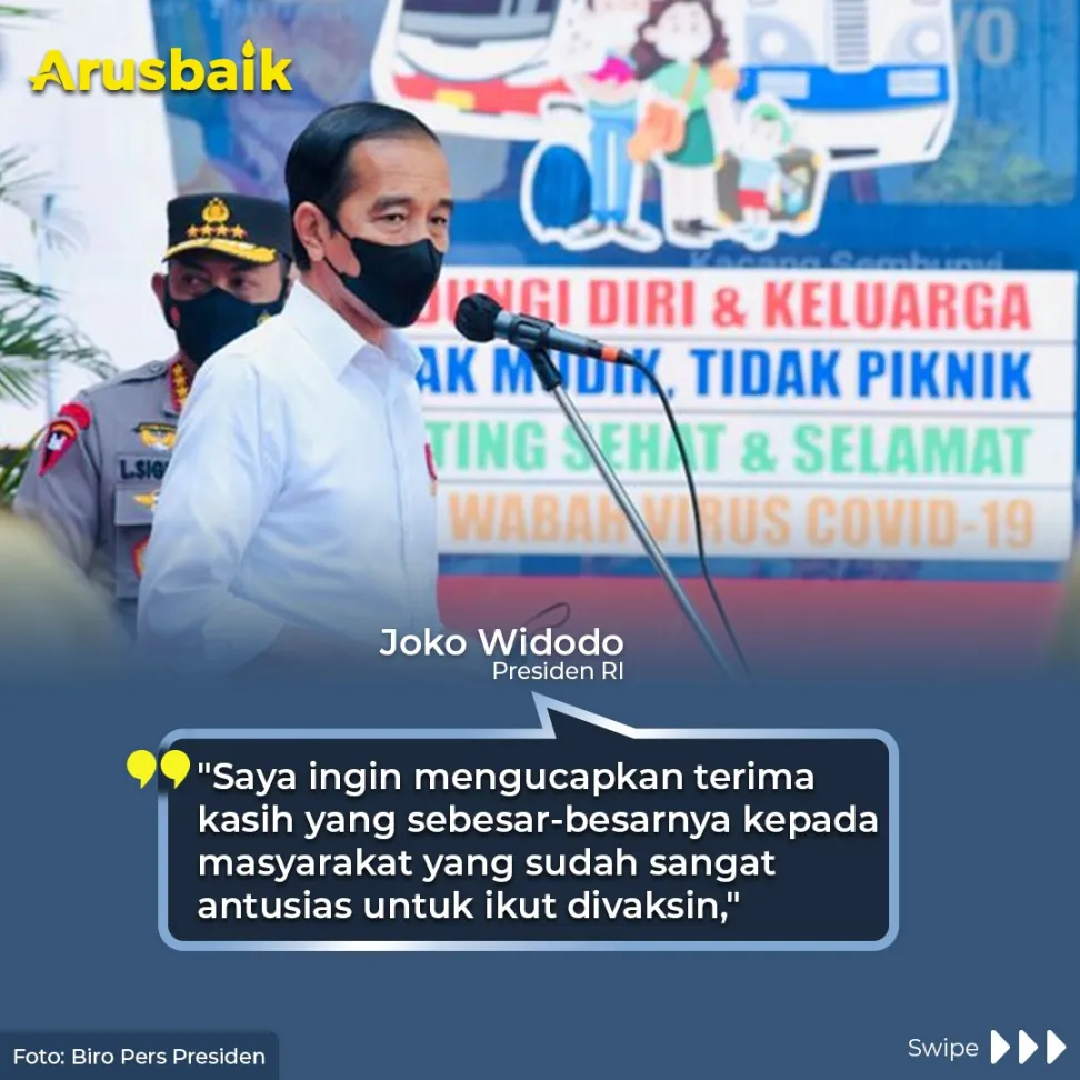 Presiden Apresiasi  76% Warga Blitar  yang Telah Vaksin