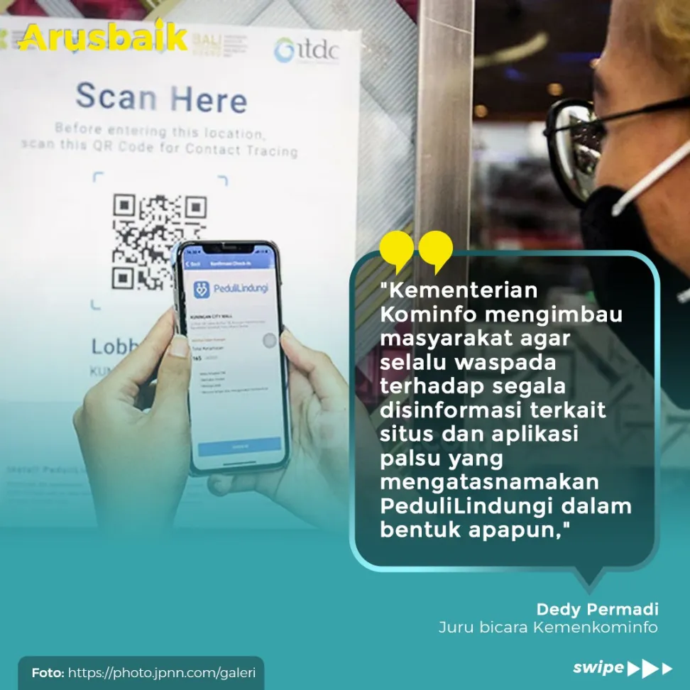 Awas! Aplikasi Pedulilindungi Palsu, Ini Ciri-Cirinya