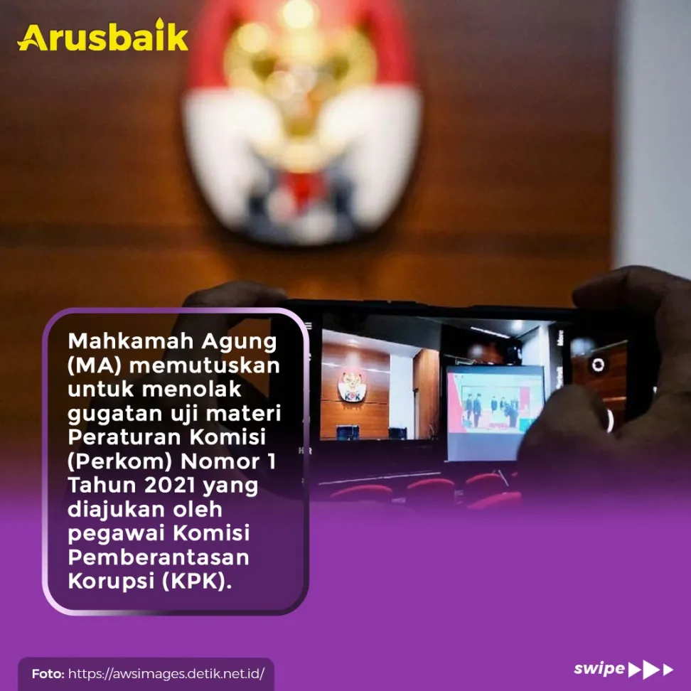 Tok! Putusan MA Tepis Tuduhan TWK-KPK Abai HAM