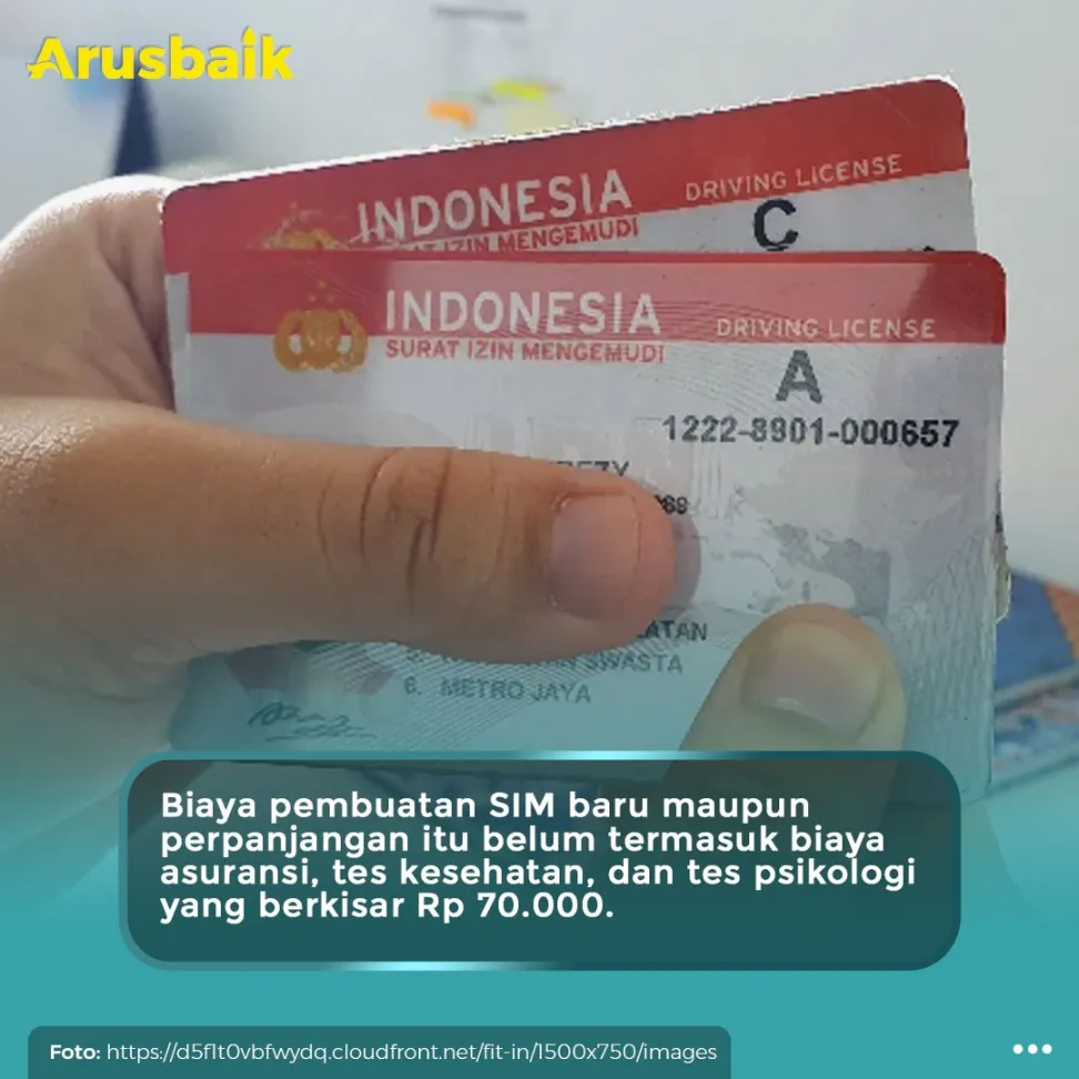 Catat! Ini Tarif Pembuatan Dan Perpanjangan SIM Terbaru