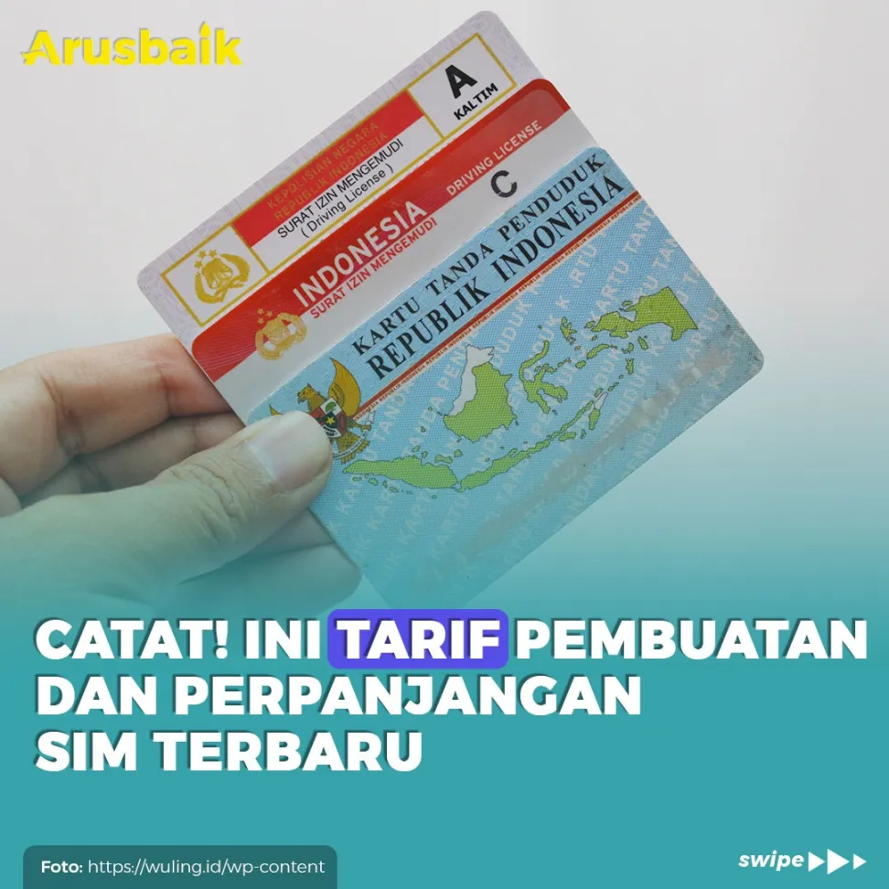 Catat! Ini Tarif Pembuatan Dan Perpanjangan SIM Terbaru