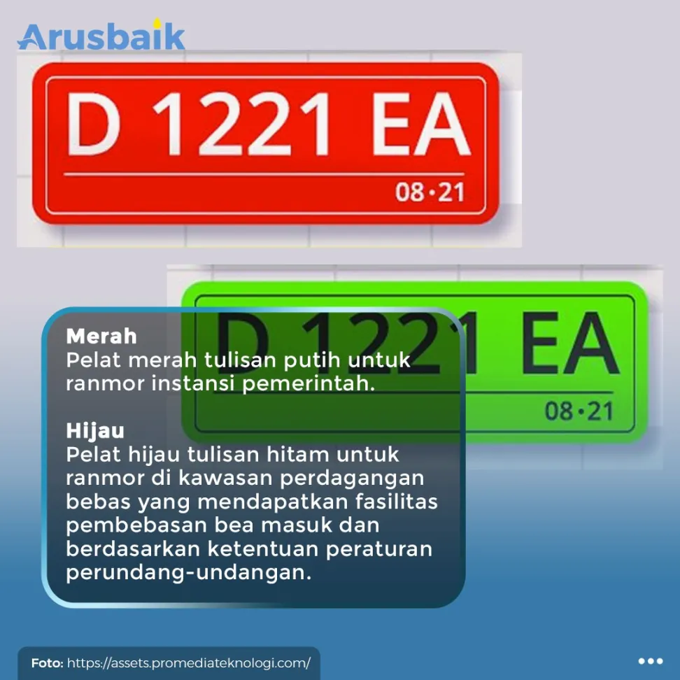 Catat, Ini Biaya Resmi Ganti Warna Pelat Nomor Kendaraan