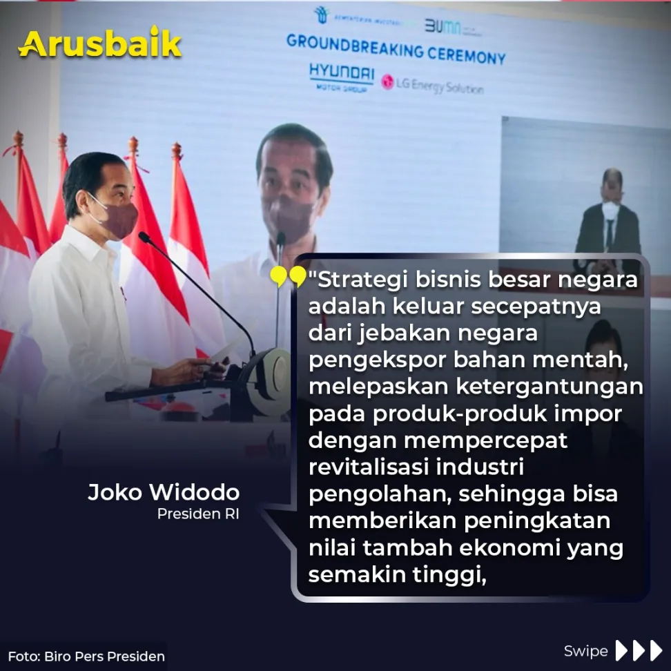 Presiden Ubah Struktur Ekonomi RI: Dari  Komoditas ke Teknologi