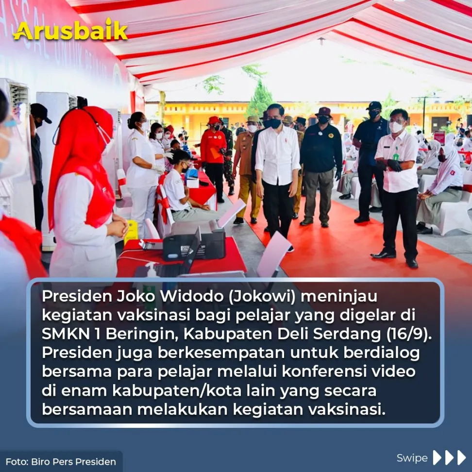 Siswa: Alhamdulillah Pak Jokowi, Sudah Bisa PTM, Mantap Kali!