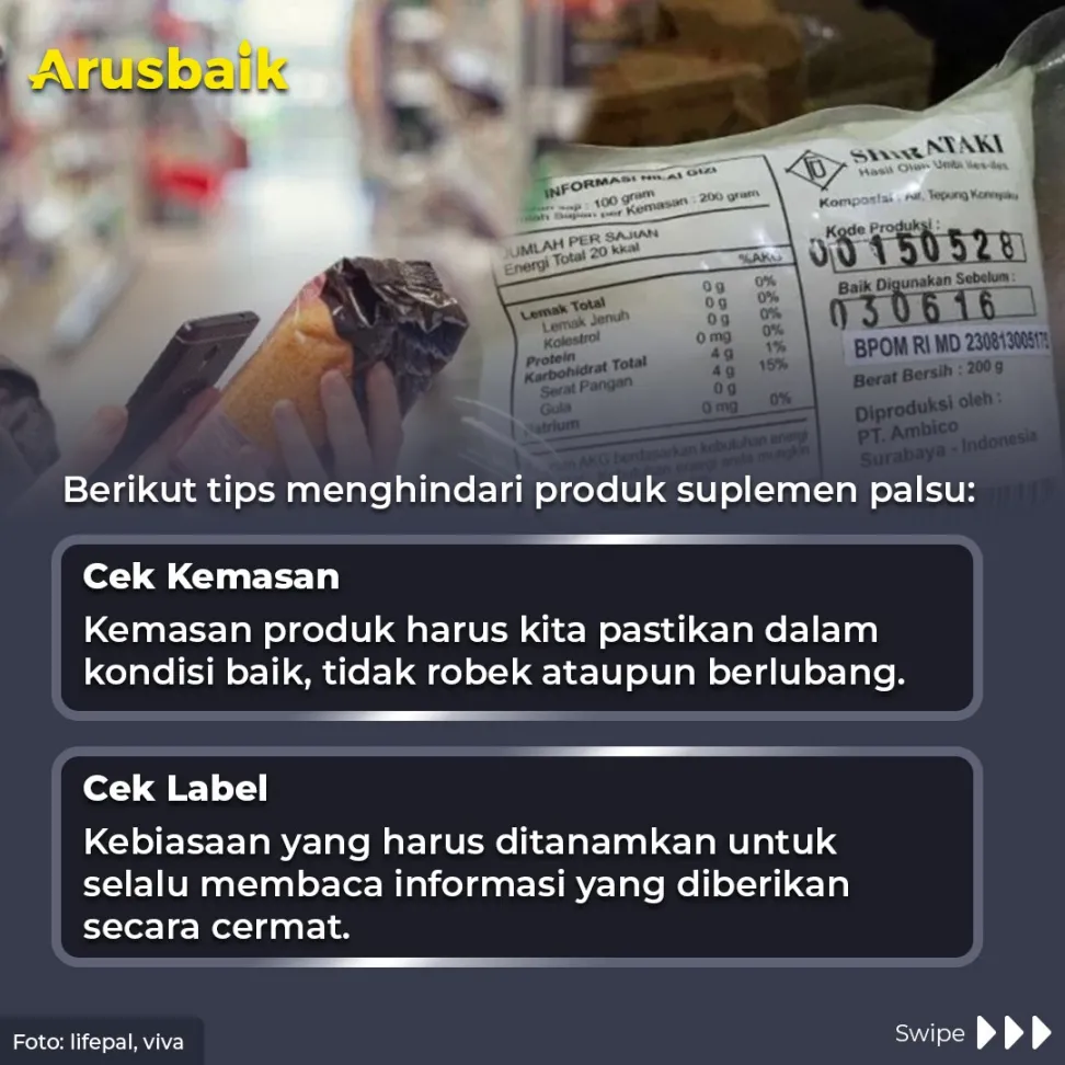 Gunakan 'Cek Klik' Untuk Menghindari Produk Suplemen Palsu