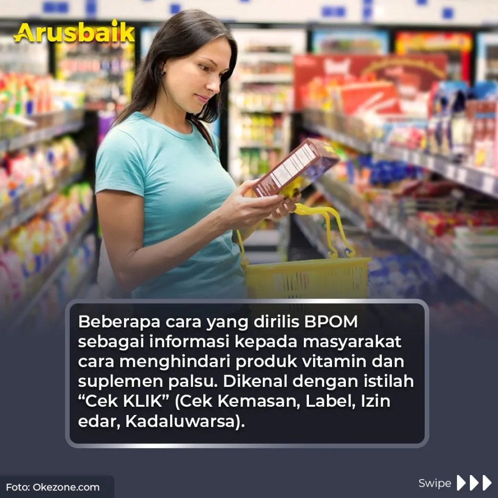 Gunakan 'Cek Klik' Untuk Menghindari Produk Suplemen Palsu