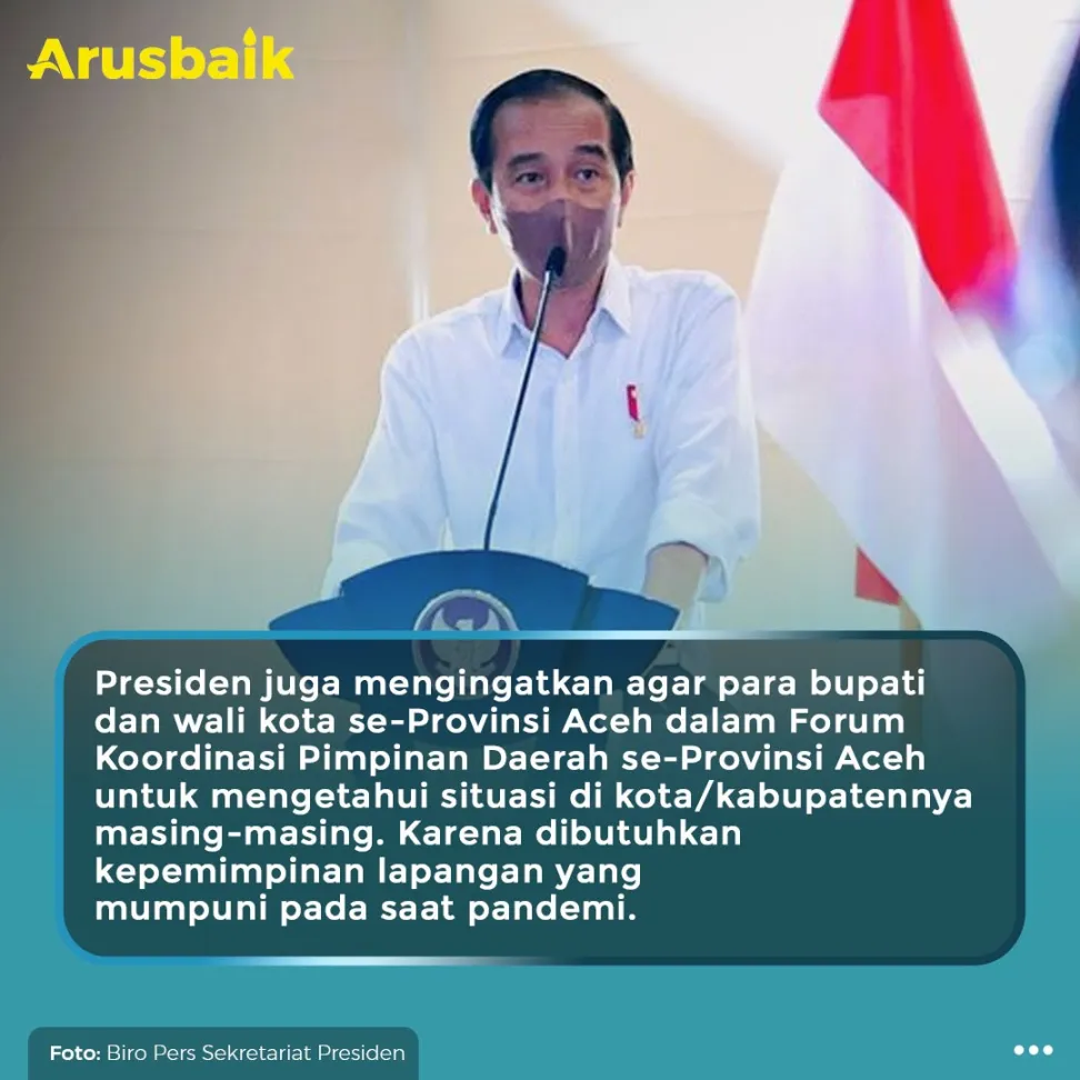 Presiden : Pengendalian Covid-19 Kunci Penggerak Ekonomi