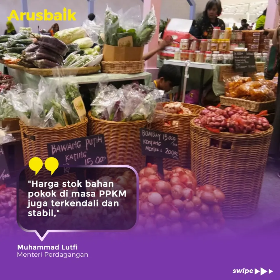 Mendag : Harga & Stok Bahan Pokok Aman Di Masa PPKM
