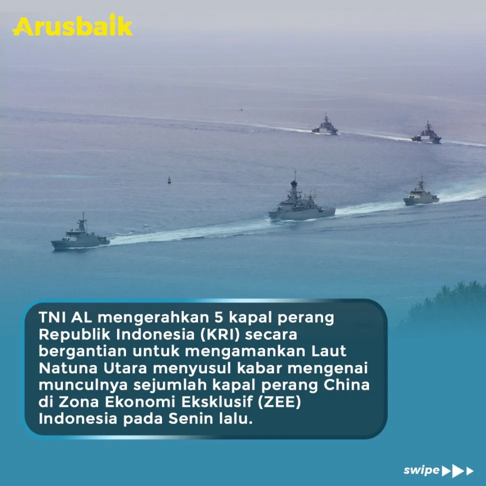 Jaga Kedaulatan, TNI AL Kerahkan 5 Kapal Perang