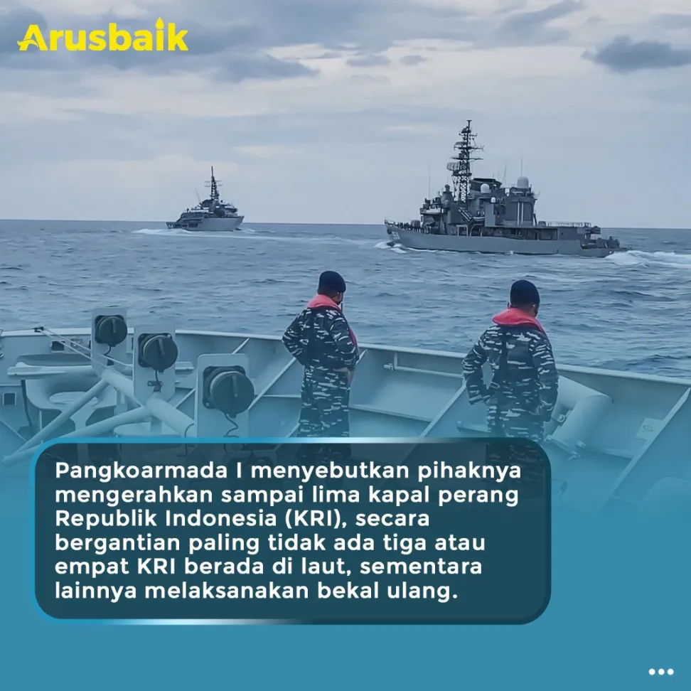 Jaga Kedaulatan, TNI AL Kerahkan 5 Kapal Perang