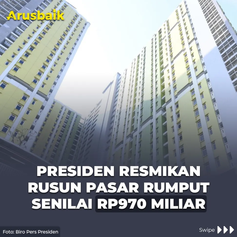Presiden Resmikan Rusun Pasar Rumput Senilai Rp.970 Miliar