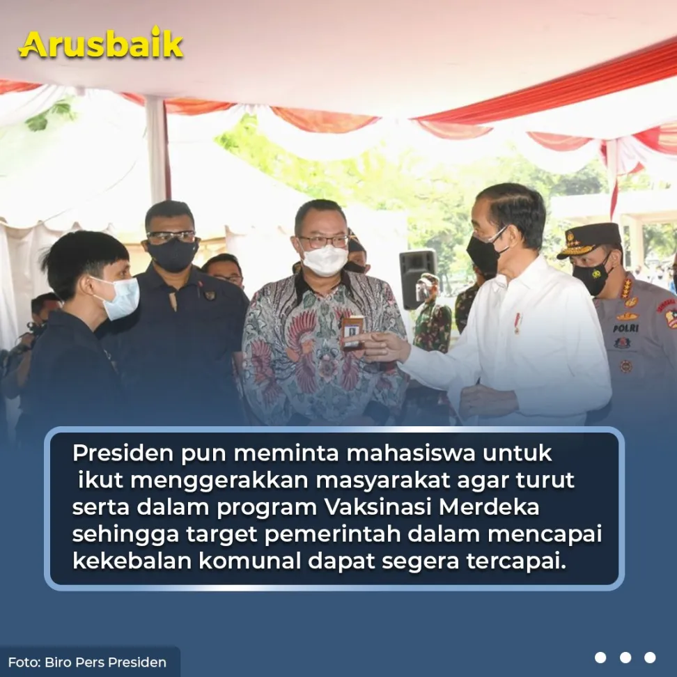 Vaksinasi Merdeka POLRI Gandeng Mahasiswa Untuk Vaksinasi