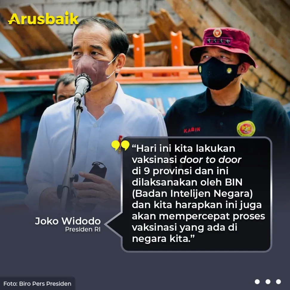 Presiden Sambangi Warga Pesisir Untuk Vaksinasi