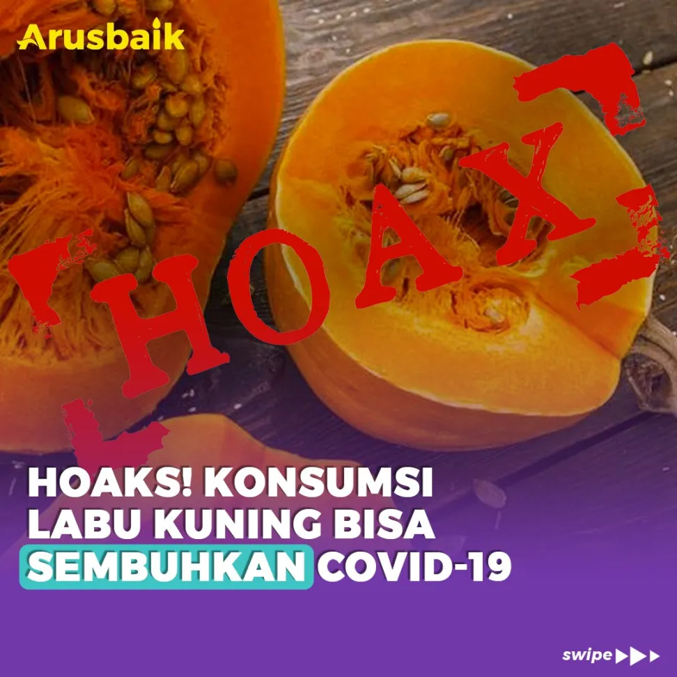 Hoaks! Konsumsi Labu Kuning Bisa Sembuhkan Covid-19