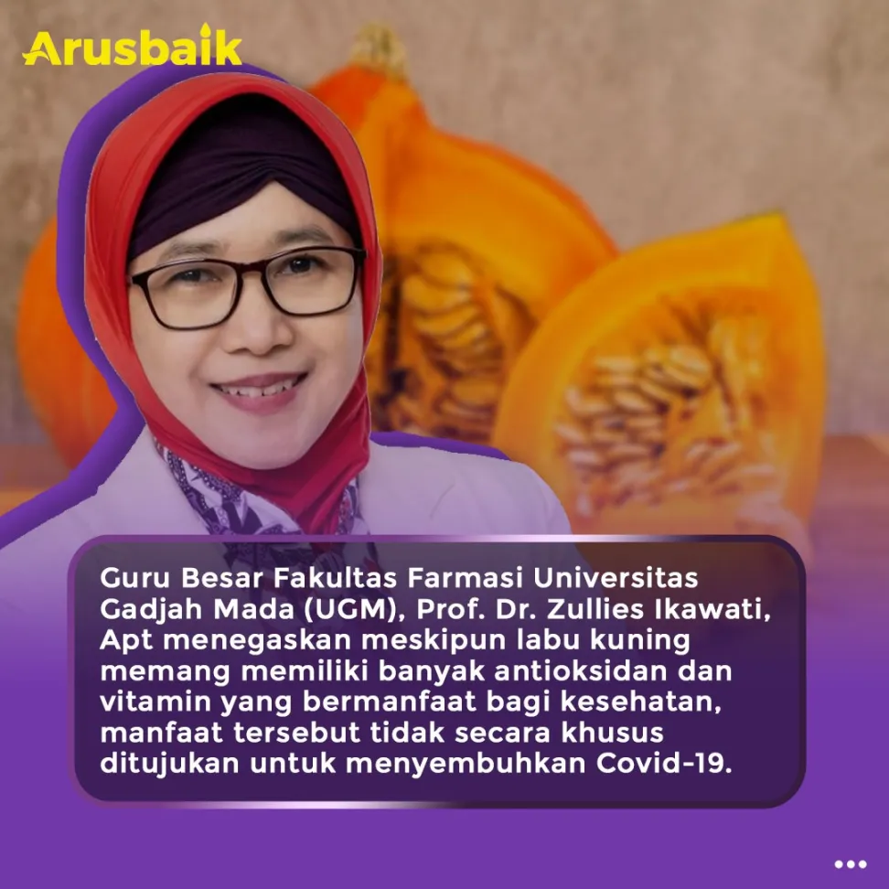 Hoaks! Konsumsi Labu Kuning Bisa Sembuhkan Covid-19