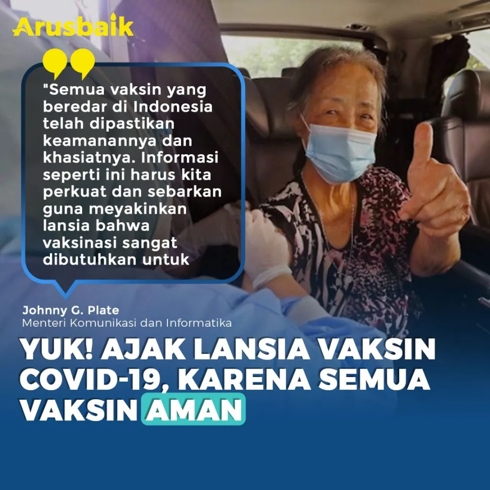 Yuk! Ajak Lansia Vaksin Covid-19, Karena Semua Vaksin Aman