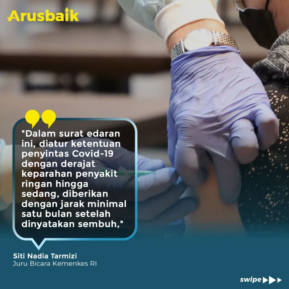Hore! Penyintas Covid-19 Bisa Dapatkan Vaksin 1 Bulan Kesembuhan