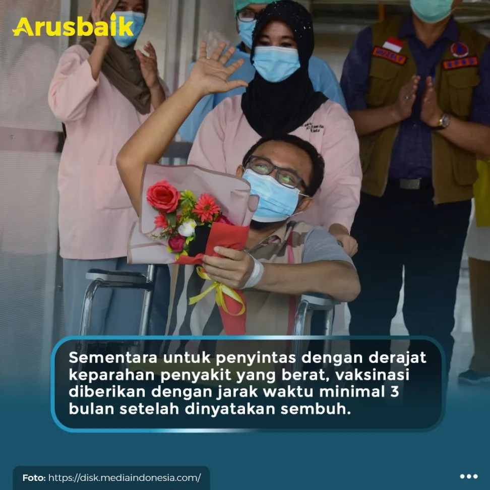 Hore! Penyintas Covid-19 Bisa Dapatkan Vaksin 1 Bulan Kesembuhan