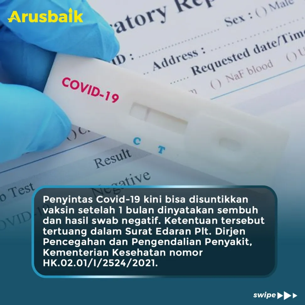 Hore! Penyintas Covid-19 Bisa Dapatkan Vaksin 1 Bulan Kesembuhan
