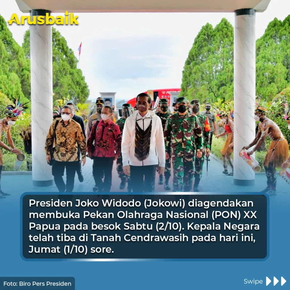 Presiden Mampir Beli Noken Saat Perjalanan dari Bandara ke Jayapura