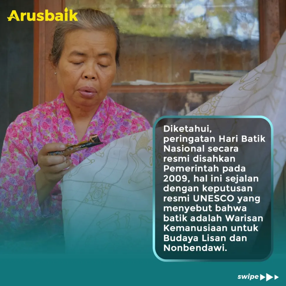 Begini, Sejarah Hari Batik Nasional, Tanggal 2 Oktober