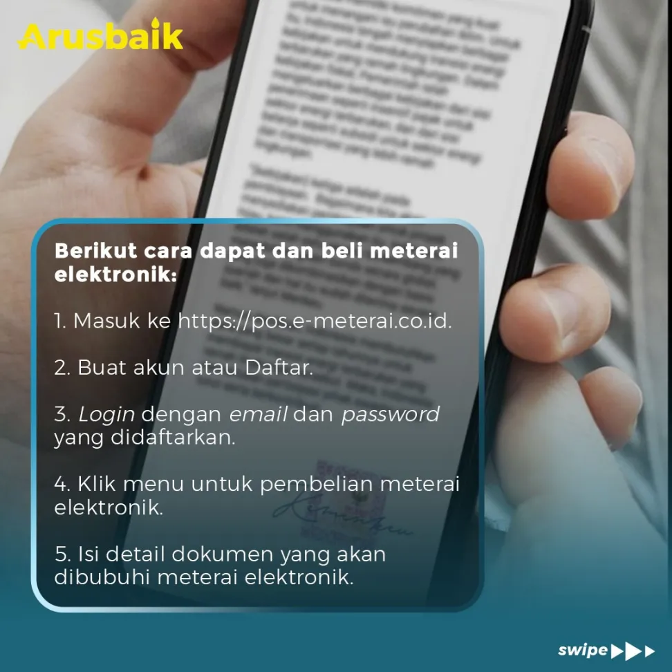 Penting! Begini Cara Dapat Dan Pakai Materai Elektronik