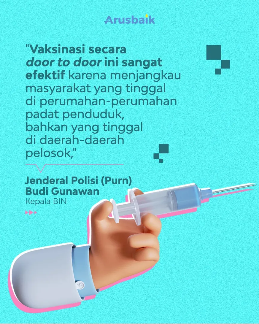 Vaksinasi Door To Door Salah Satu Upaya Terbaik Menekan Kasus Covid-19