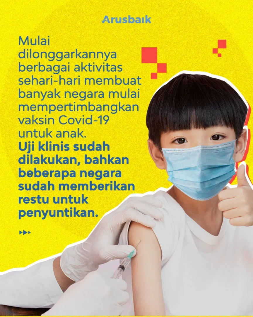 Sah! Sinovac Aman Untuk Vaksinasi Anak Usia 6-11 Tahun