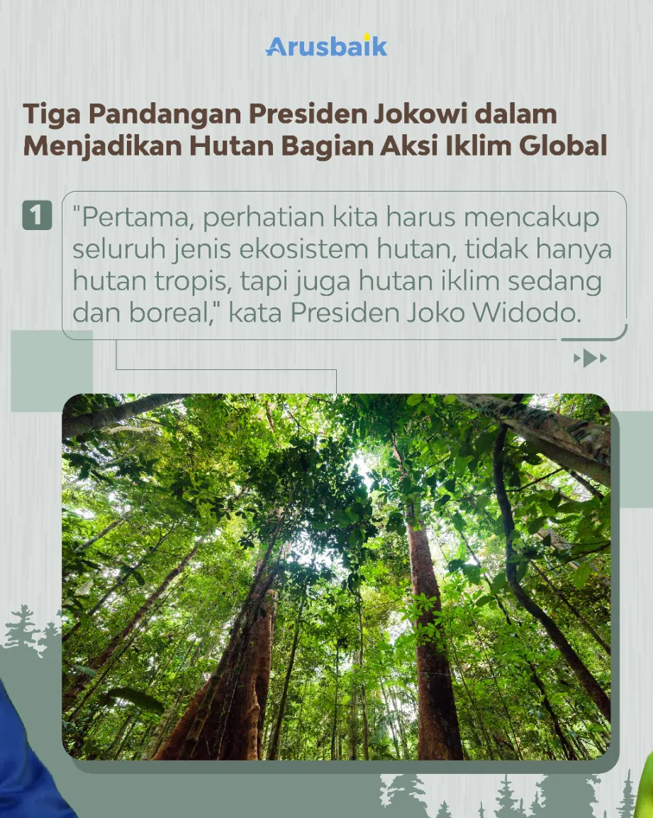 Di Depan Pemimpin Dunia, Presiden Sampaikan 3 Kunci Pengelolaan Hutan