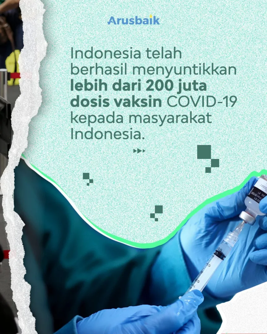 Capai 200 Juta Suntikan, Indonesia Masuk 5 Besar Pencapaian Vaksinasi Covid-19 Dunia