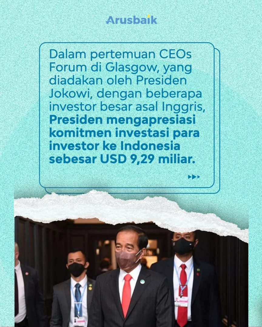 Buah Tangan Dari Skotlandia Dan UEA : Investasi Ratusan Triliun