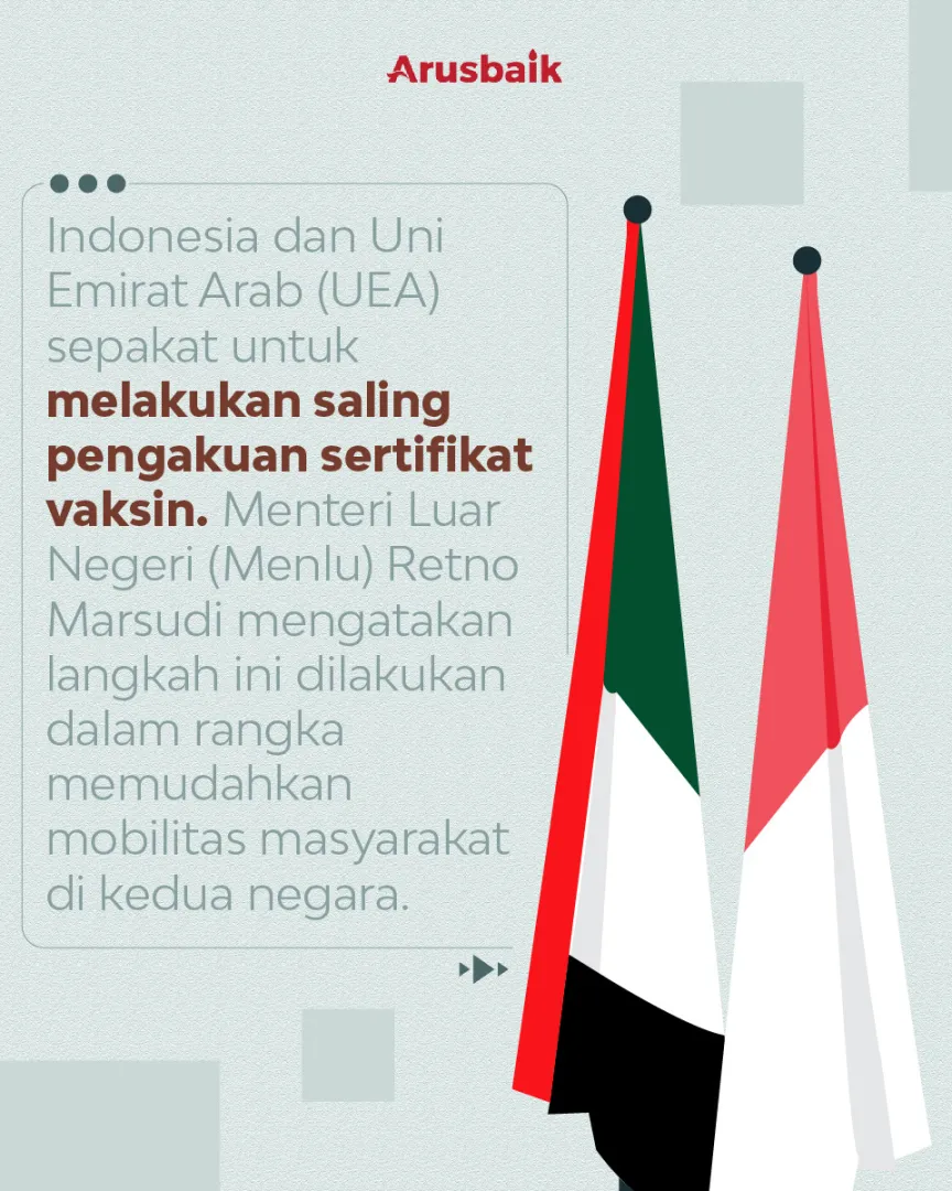 Sertifikat Vaksin RI Bisa Masuk UEA Dan Negara Maju Lainnya