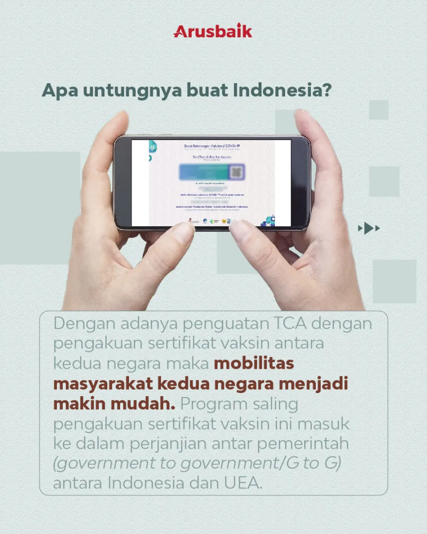 Sertifikat Vaksin RI Bisa Masuk UEA Dan Negara Maju Lainnya