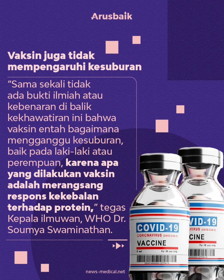 Vaksinasi Aman, Tidak Pengaruhi "Tamu Bulanan"