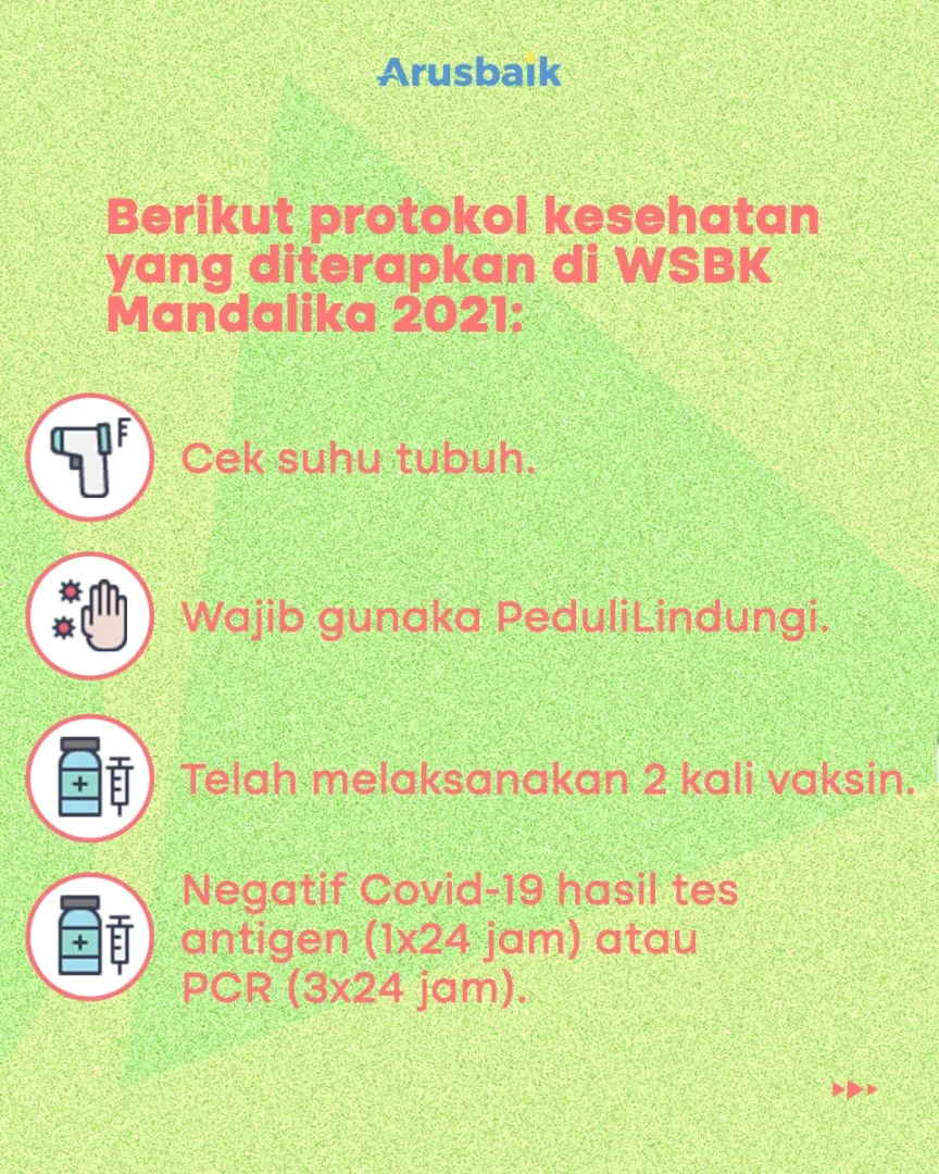 WSBK Mandalika 2021 Siap Digelar, Prokes Harus Ketat, Tak Bisa Ditawar