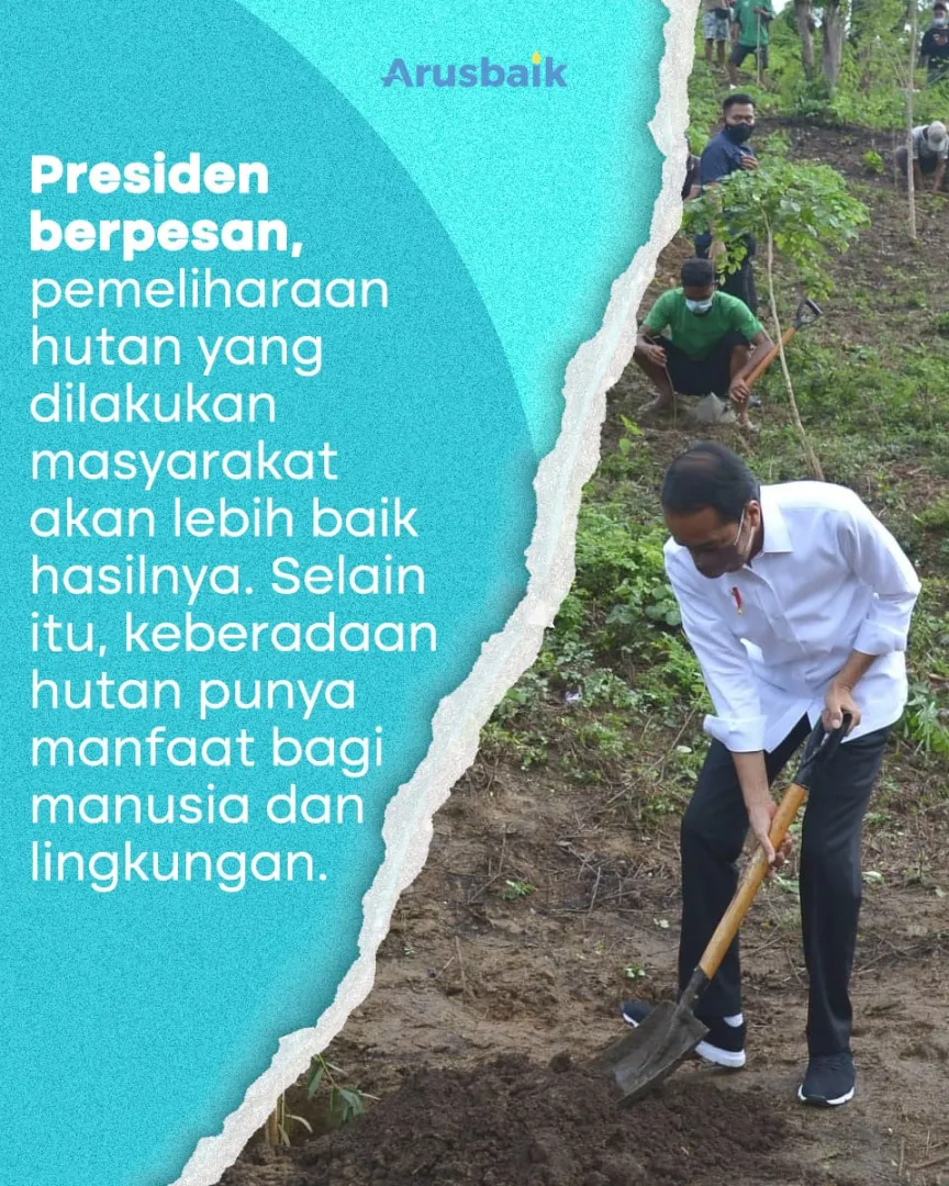 Cegah Longsor Dan Banjir, Presiden Ajak Warga Tanam Pohon