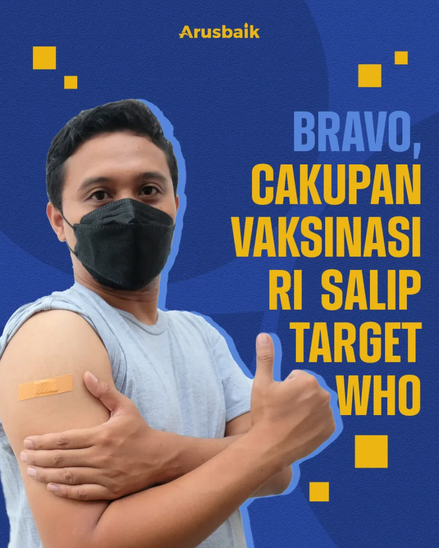 Bravo, Cakupan Vaksinasi RI Salip Target WHO