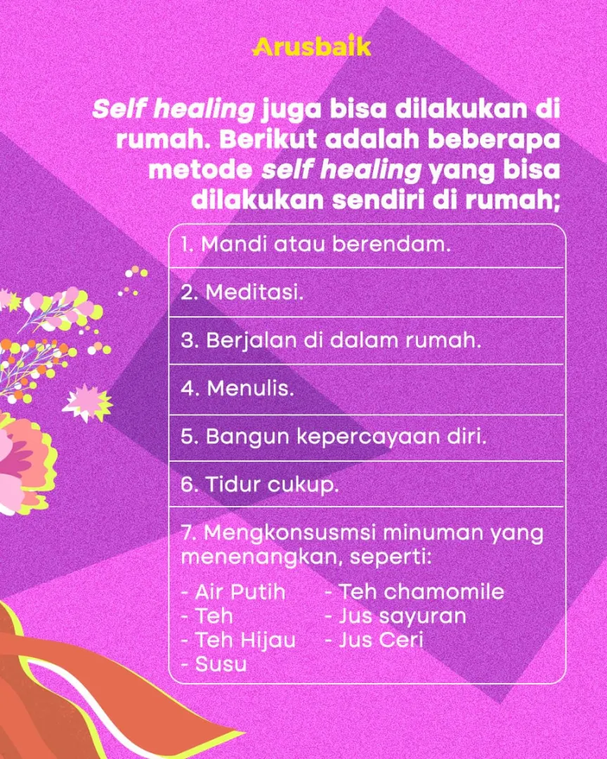 Sembuhkan Luka Batin Yang Belum Kering, Dengan Self Healing