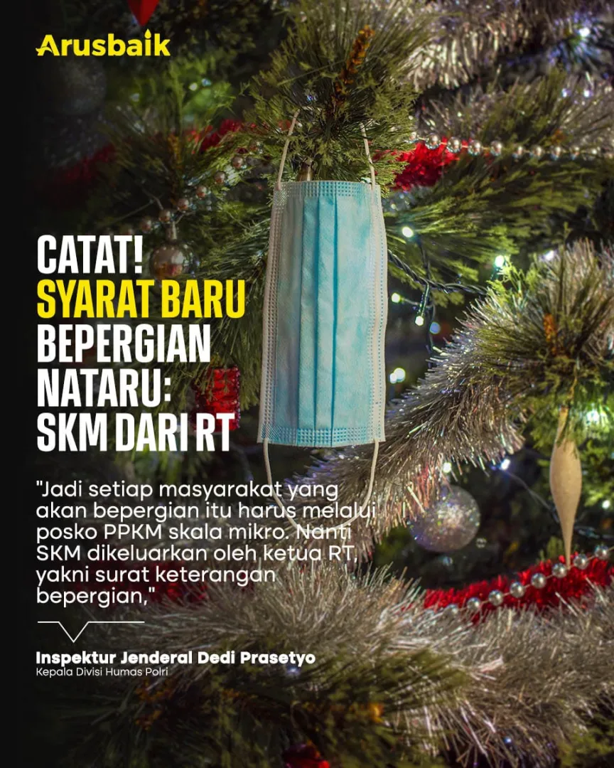 Catat! Syarat Baru Bepergian Nataru : SKM Dari RT