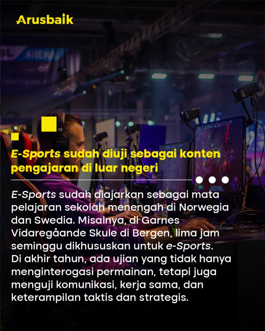 4 Kebaikan E-Sports Untuk Diterapkan Di Sekolah