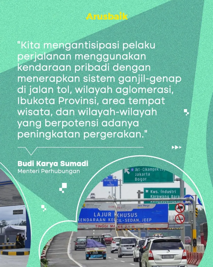 Siap-siap! 20 Desember - 2 januari, Ganjil Genap Di Empat Ruas Jalan Tol