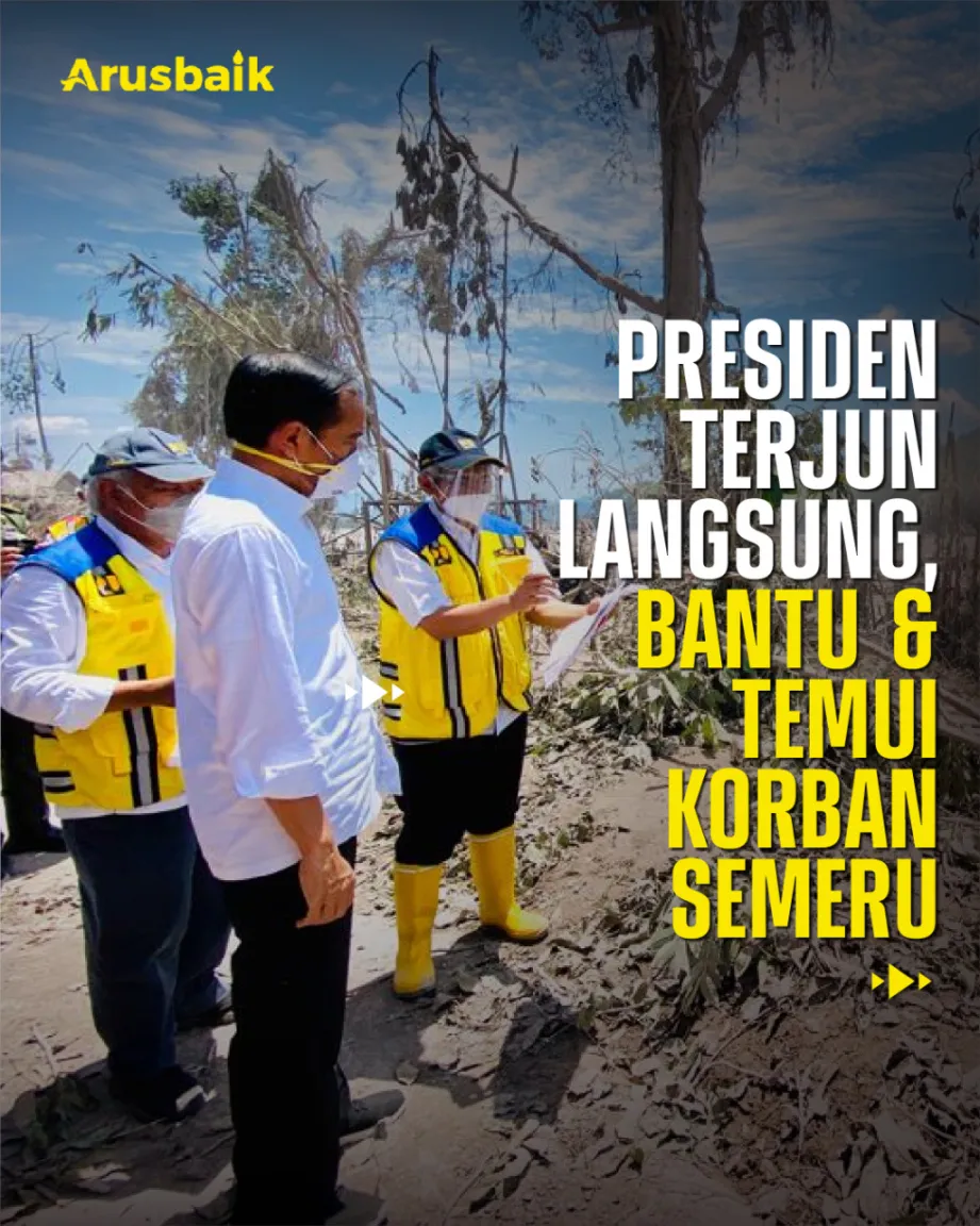 Presiden Terjun Langsung, Bantu & Temui Korban Semeru