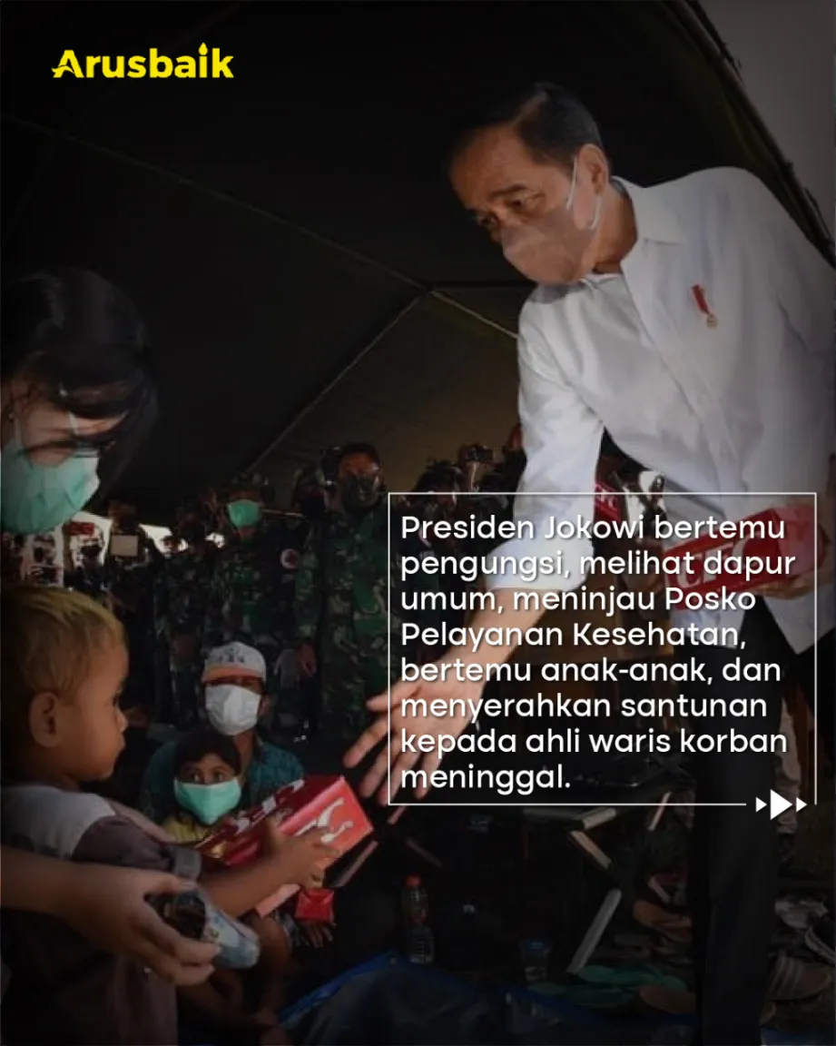 Presiden Terjun Langsung, Bantu & Temui Korban Semeru