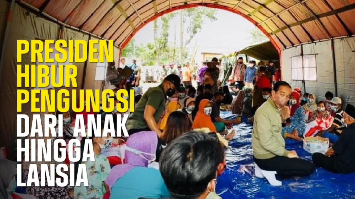 Presiden Hibur Pengungsi Dari Anak Hingga Lansia